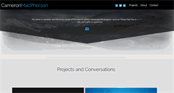 Desktop Screenshot of cameronmacpherson.com